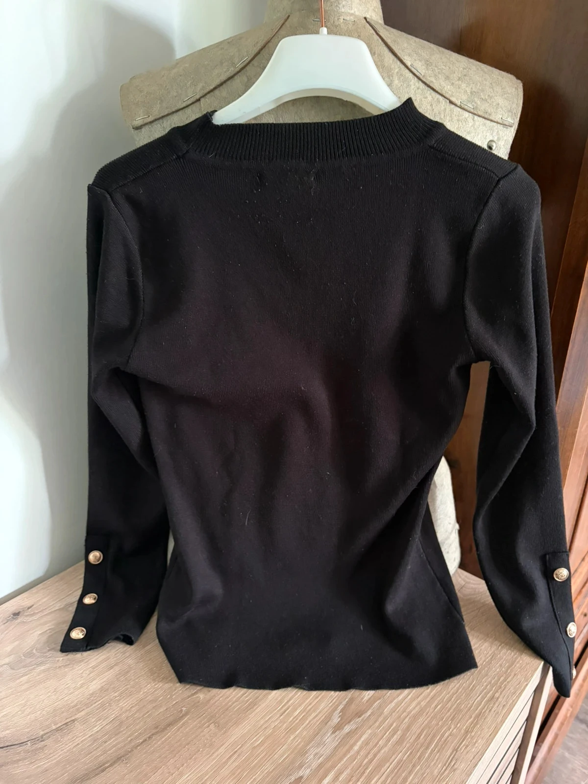 Jersey de manga larga negro – photo 2